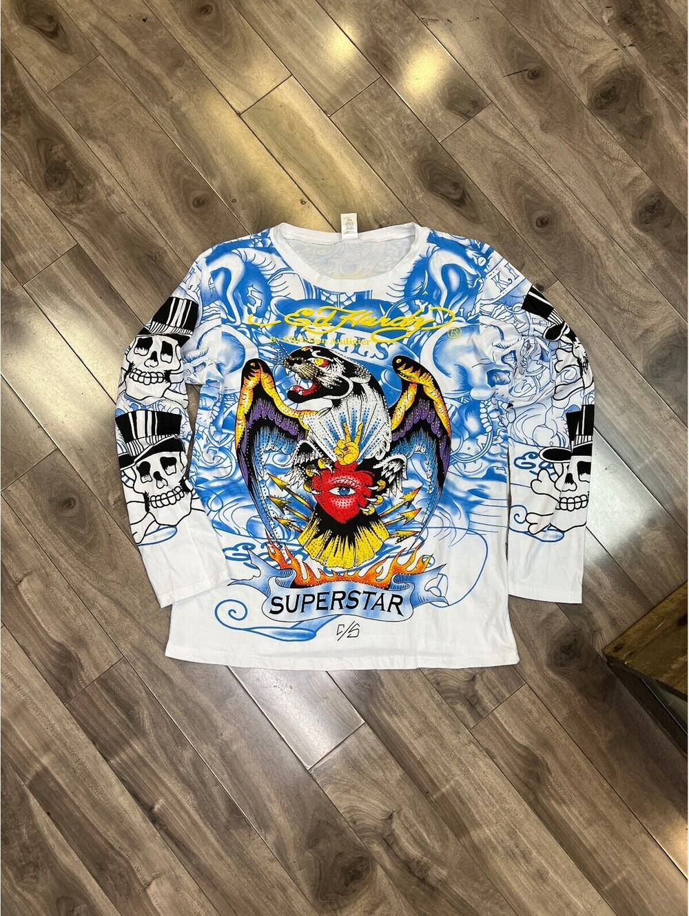 Ed Hardy "Superstar" Rhinestone Long Sleeve
